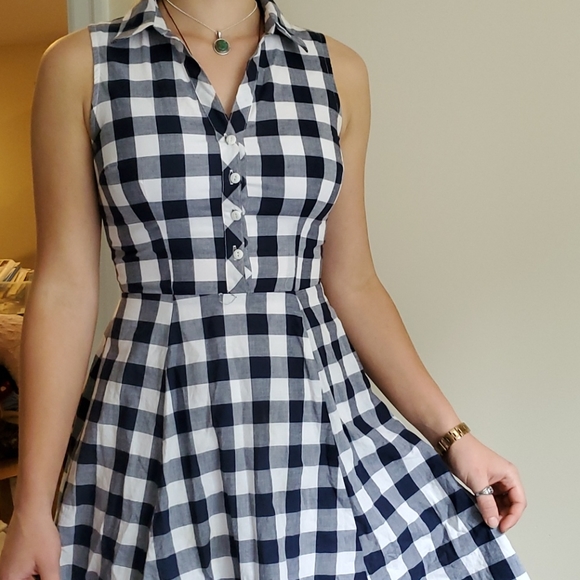 Check print Dress - Picture 3 of 5